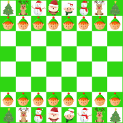 Christmas Chess Board Christmas themed chess board.